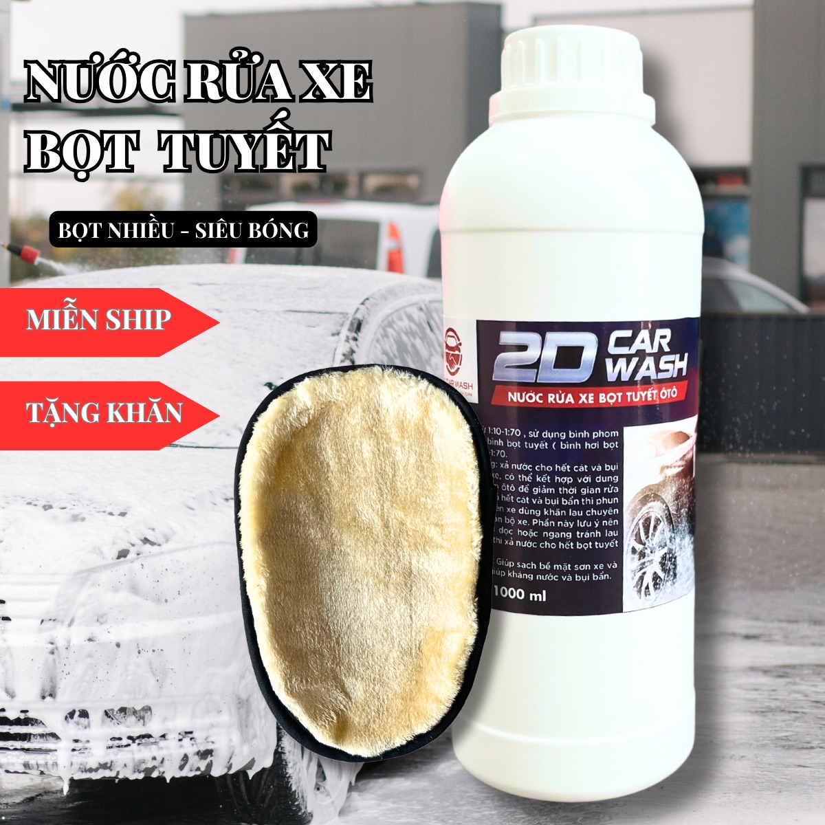 Nước Rửa Xe Bọt Tuyết