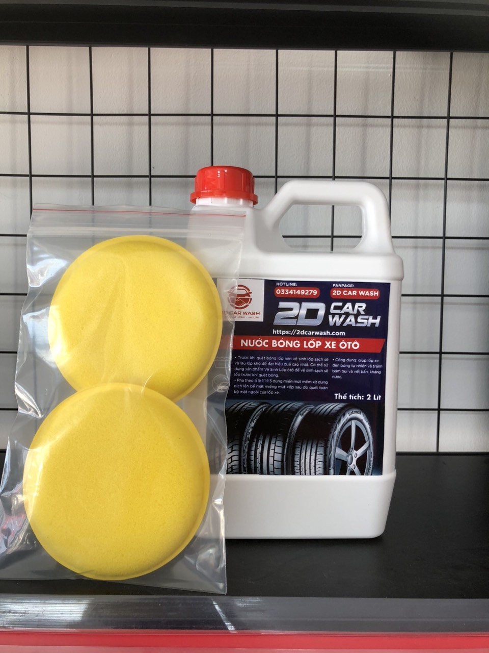 CAN 2 LÍT BÓNG LỐP 2DCARWASH
